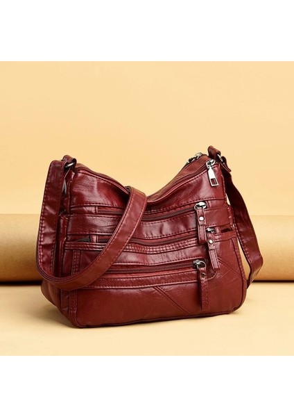 Bronz Tarzı 25X11X20CM 2022 Women Shoulder Bag Leather Luxury Handbags Women's Bags Designer Shoulder Crossbody Bag Female Fashion Female For Ladies (Yurt Dışından) fiyatları