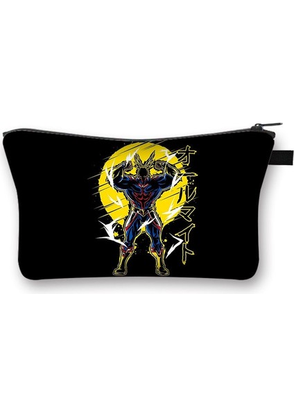 SHZBMYHERO04CW Stili Anime My Hero Academia Kozmetik Çantası Boku No Hero Academia Makyaj Çantası Todoroki Shoto Bakugou Katsuki Debriyaj Kızları Tuvalet Çantası (Yurt Dışından)