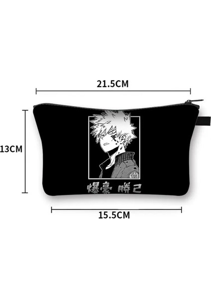 SHZBMYHERO13CW Stili Anime My Hero Academia Kozmetik Çantası Boku No Hero Academia Makyaj Çantası Todoroki Shoto Bakugou Katsuki Debriyaj Kızları Tuvalet Çantası (Yurt Dışından) indirimleri