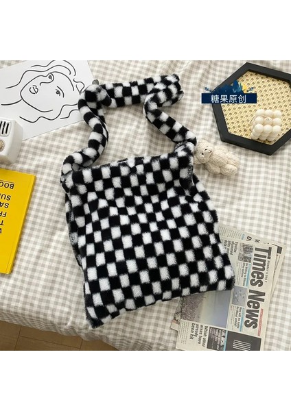 Ayakkabı Kolye Stili Ekle Vintage Sevimli Crossbody Serin Kızlar Çanta Çanta Yumuşak Peluş Kürklü Kadın Messenger Çanta Zarif Faux Kürk Bayan Omuz Çantaları (Yurt Dışından) modelleri