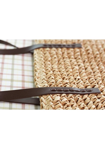 Yeşil Stil 40X16X35CM Kadın Çanta Yaz Plaj Çantası Rattan Dokuma El Yapımı Örme Hasır Büyük Kapasiteli Kılıf Deri Kadın Omuz Çantası Bohemia Yeni (Yurt Dışından) indirimleri