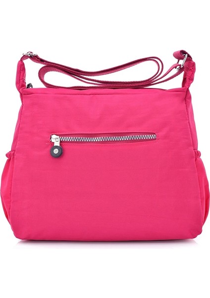 Mor Tarzı Kadın Naylon Omuz Çantaları Kadın Katı Fermuar Lüks Kadın Handag Tasarımcı Postacı Çantaları Yaz Plaj Crossbody Çanta Ana Kesesi (Yurt Dışından) fırsatları