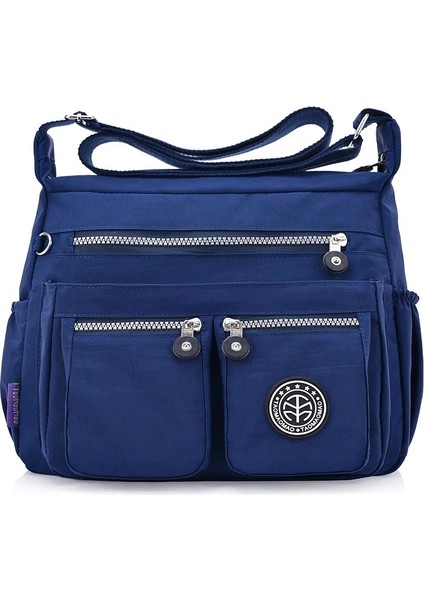 Mor Tarzı Kadın Naylon Omuz Çantaları Kadın Katı Fermuar Lüks Kadın Handag Tasarımcı Postacı Çantaları Yaz Plaj Crossbody Çanta Ana Kesesi (Yurt Dışından) indirimleri