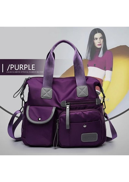 Siyah 2 Tarzı Büyük Kapasiteli Kadınlar Su Geçirmez Rahat Bez Spor Seyahat Çantası Unisex Açık Çanta Cep Omuz Çantaları Kadın Gmy Packbag (Yurt Dışından) modelleri