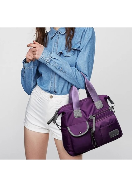 Siyah 2 Tarzı Büyük Kapasiteli Kadınlar Su Geçirmez Rahat Bez Spor Seyahat Çantası Unisex Açık Çanta Cep Omuz Çantaları Kadın Gmy Packbag (Yurt Dışından) indirimleri