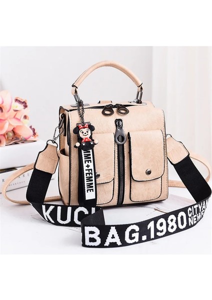 Bej Tarzı Multi-Functional Shoulder Bag Factory New Coming Leather Handbags Made In Tote Cross Fashion Bag (Yurt Dışından)
