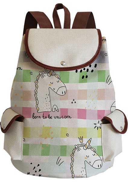 SJ0989 Çanta Stili Hemşire Baskılı Sırt Çantası Karikatür Kız Genç Için Okul Çantası Ipli Sırt Çantası Yüksek Kapasiteli Seyahat Kadın Kitap Çantası (Yurt Dışından)