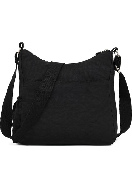 Gümüş Grisi Tarzı Moda Kadın Naylon Omuz Çantaları Çok Fermuarlı Cep Postacı Çantaları Su Geçirmez Crossbody Çanta Üst Saplı Satchel Çanta Tote (Yurt Dışından) fırsatları