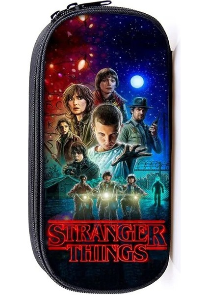 DQBBYABANCIBU16 Tarzı Stranger Things Kozmetik Çantası Kalem Çantaları Erkek Kız Okul Çantası Çocuk Kırtasiye Çantası Kadın Makyaj Çantası Çocuklar Kalem Kutusu (Yurt Dışından)