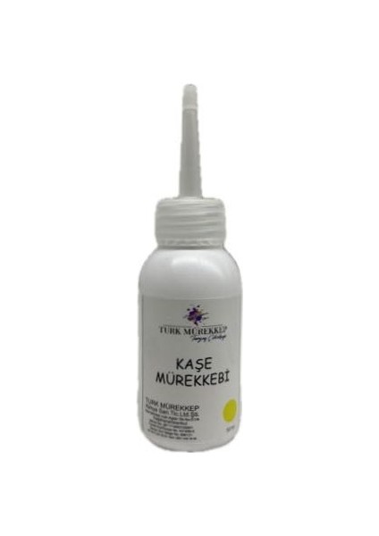 Turk Mürekkep Kaşe Mürekkebi Sarı 50 ml