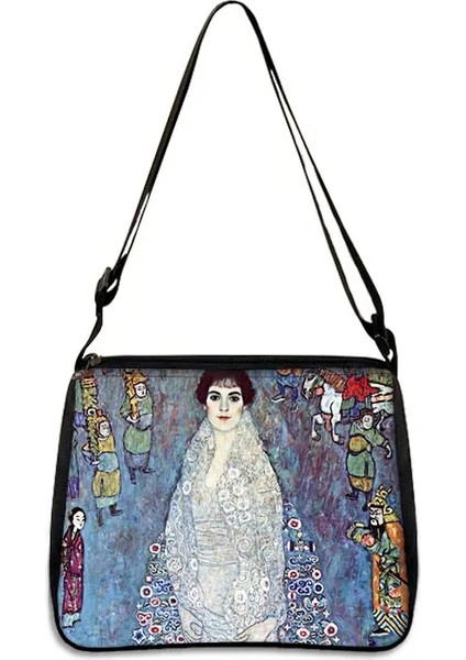 YXBMINGHUA13X Stili 25CMX30CM Gustav Klimt Yağlıboya Omuz Çantası Öpücük Gözyaşı La Virgen Debriyaj Kadın Rahat Çanta Kız Messenger Çanta Tuval Crossbody Çanta (Yurt Dışından)