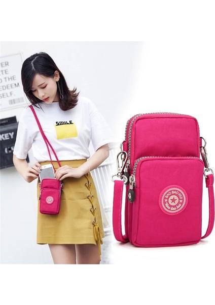 Mor Tarzı 18X10X5 cm Cep Çantası Kadın Asılı Omuz Telefonu Çantası Cep Cüzdan Bozuk Para Cüzdanı Fermuar Küçük Yeni Vahşi Mini Kadın Messenger Çanta (Yurt Dışından) fiyatları