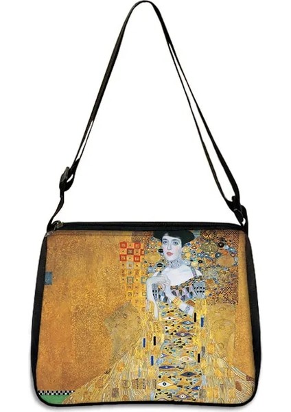 YXBMINGHUA11X Stili 25CMX30CM Gustav Klimt Yağlıboya Omuz Çantası Öpücük Gözyaşı La Virgen Debriyaj Kadın Rahat Çanta Kız Messenger Çanta Tuval Crossbody Çanta (Yurt Dışından)