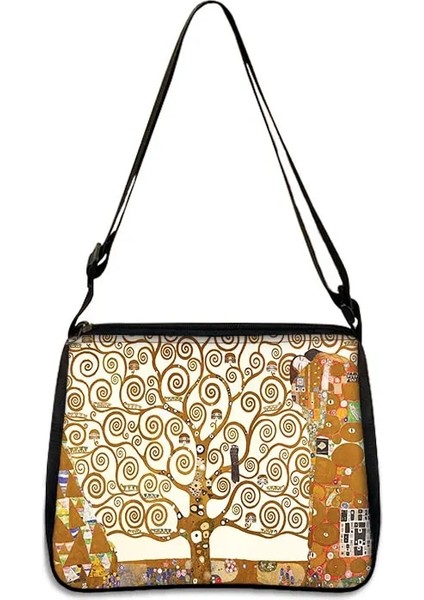 YXBMINGHUA11X Stili 25CMX30CM Gustav Klimt Yağlıboya Omuz Çantası Öpücük Gözyaşı La Virgen Debriyaj Kadın Rahat Çanta Kız Messenger Çanta Tuval Crossbody Çanta (Yurt Dışından) fiyatları