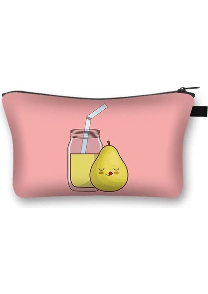 SHZBAVOCADOCW12 Stili Komik Avokado Kozmetik Çantası Kadın Moda Makyaj Çantaları Kızlar Fermuar Kılıfı Bayanlar Ruj Tutucu Çanta Organizatör Kozmetik Durum Için (Yurt Dışından) fırsatları