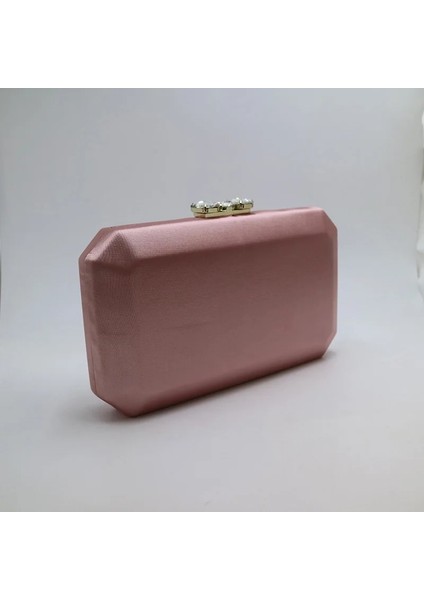 Pembe Tarzı 20X11,5X4,5 cm Nuphia Yeni Ipek Saten Abiye Çanta Kavrama ve Abiye Çanta Morkırmızıpembeyeşilsiyah (Yurt Dışından)