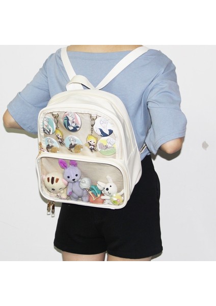Yeşil Stil 12 Inç Ita Çanta Sırt Çantası Temizle Şeffaf Kadın Diy Çanta Bayanlar Şeffaf Sırt Çantası Genç Kızlar Güzel Lolita Çanta Itabag 7 Renk (Yurt Dışından) modelleri
