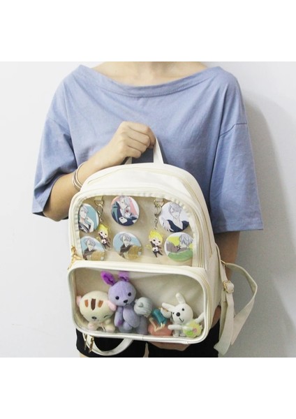 Yeşil Stil 12 Inç Ita Çanta Sırt Çantası Temizle Şeffaf Kadın Diy Çanta Bayanlar Şeffaf Sırt Çantası Genç Kızlar Güzel Lolita Çanta Itabag 7 Renk (Yurt Dışından) fırsatları