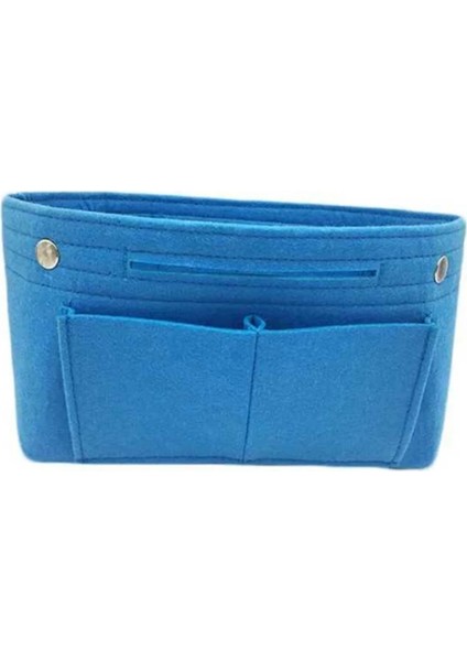 Gök Mavisi Tarzı S Beden 1 Adet Keçe Kumaş Kozmetik Çantası Seyahat Işlevli Çanta Kozmetik Organizatör Çanta Eklemek Çanta Keçe Kumaş Saklama Kılıfı Kılıf (Yurt Dışından)