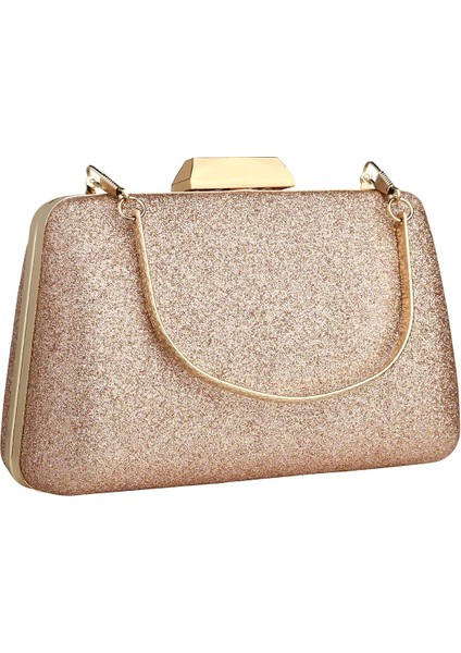 Gül Altın Rengi Stili Kadınlar Için Zarif Crossbody Boho Çanta Akşam Gümüş Şampanya Debriyaj Bagy Gillter Çanta Düğün Çanta Bolsas Feminina (Yurt Dışından)