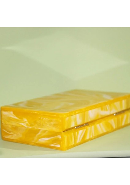 Mavi Stil 18 cm Inci Sarı Mermer Toka Kadın Omuz Messenger Kadın Akşam Partisi Seyahat Kız Lady Akrilik Kutusu Manşonlar Çanta El Çantaları (Yurt Dışından) indirimleri