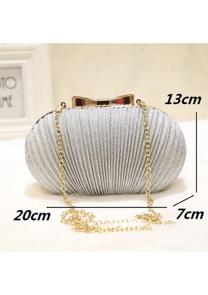 Gümüş L Tarzı Flaş Ilmek Çile Kabuk Metal Tasarım Kadın Akşam Çantaları El Çantaları Küçük Parti Minaudiere Çanta Çanta Düğün Kutusu Bolsos (Yurt Dışından) indirimleri