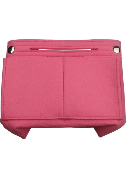 Pembe Tarzı 1 Adet Keçe Kumaş Kozmetik Çantası Seyahat Işlevli Çanta Kozmetik Organizatör Çanta Eklemek Çanta Keçe Kumaş Saklama Kılıfı Kılıf (Yurt Dışından)