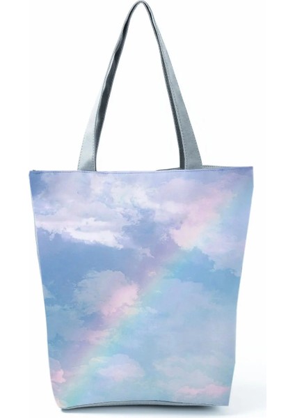 HL0324 Tarzı Miyahouse Vintage Omuz Çantası Kadın Tote Çanta Kanvas Plaj Çantası Kadın Alışveriş Çantası Bayan Bolsa Feminina (Yurt Dışından)