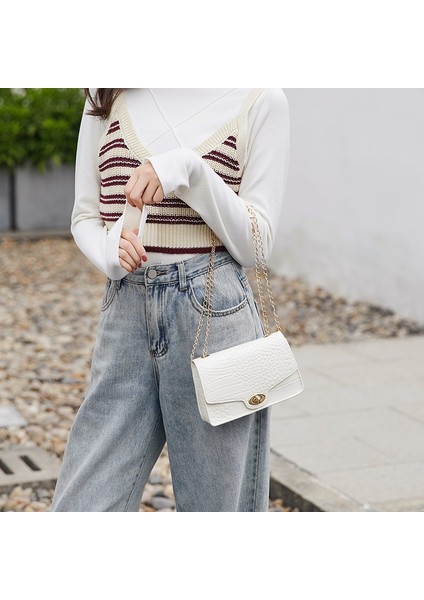 Kırmızı Stil Kadınlar Için Omuz Çantaları Küçük Kare Çanta Küçük Moda Deri Cep Kadın Yumuşak Çanta Yaz Pu Klasik Güzel Telefon Zinciri (Yurt Dışından) fırsatları