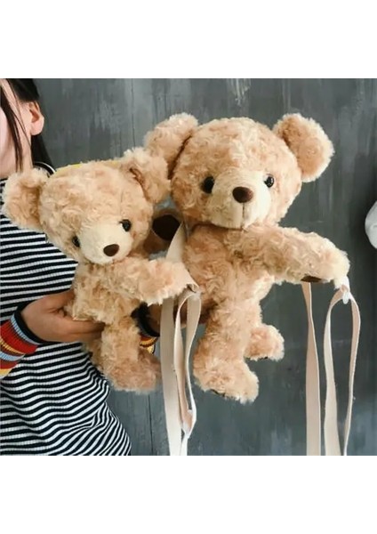 20CM Tarzı Kadın Çapraz Vücut Messenger Çanta Küçük Çanta Omuz Tote Satchel Retro Komik Kızlar Sevimli Gülümseme Ayı Peluş Bebek Lolita Çanta (Yurt Dışından) modelleri
