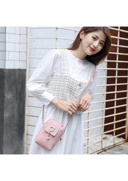 Yeşil Stil Halka Yaz Mini Çapraz Vücut Cep Telefonu Omuz Çantası Dokuma Inci Püskül Kapak Tarzı Kadın Çanta Omuz Çapraz Çanta (Yurt Dışından) indirimleri