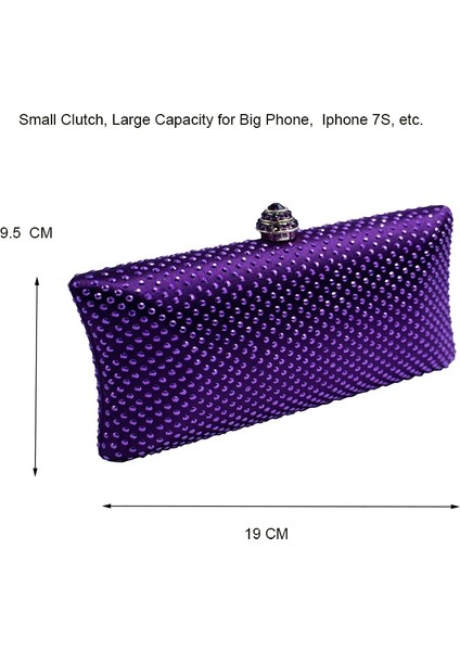 Gümüş Tarzı Kadın Balo Parti Düğün Için Yapay Elmas Kristal ile Zarif Kadın Akşam Çanta ve Kavramalar (Yurt Dışından) modelleri