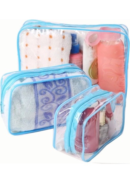Sarı 1 Adet Tarzı M Beden Şeffaf Pvc Saklama Torbaları Seyahat Organizatörü Temizle Makyaj Çantası Güzellik Uzmanı Kozmetik Çantası Güzellik Çantası Tuvalet Çantası Yıkama Torbaları (Yurt Dışından)