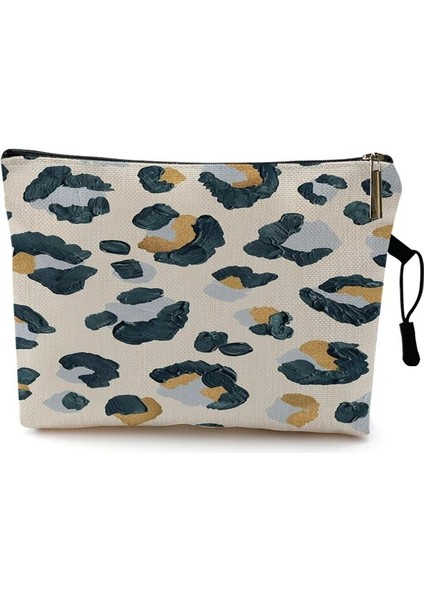 Desen 20 Stili 22X13CM Özelleştirilmiş Kadın Leopar Baskı Kozmetik Çantası Şeytan Gözler Su Geçirmez Fermuar Makyaj Çantası Seyahat Yıkama Makyaj Organizatör Güzellik Durumda (Yurt Dışından)