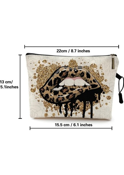 Desen 20 Stili 22X13CM Özelleştirilmiş Kadın Leopar Baskı Kozmetik Çantası Şeytan Gözler Su Geçirmez Fermuar Makyaj Çantası Seyahat Yıkama Makyaj Organizatör Güzellik Durumda (Yurt Dışından) fırsatları