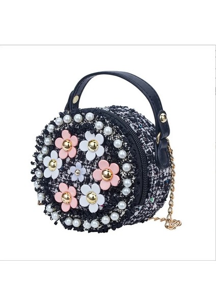 Pembe Tarzı Kadın Çanta Lady Küçük Kızlar Toddler Çanta Prenses Güzel Çanta Bebek Messenger Omuz Crossbody Çiçek Çanta (Yurt Dışından) fırsatları