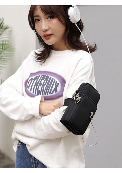 No.7 Tarzı Kadın Cep Telefonu Çantası Sikke Çanta Kadınlar Için Crossbody Çanta Çanta Omuz Askısı Messenger Göğüs Çanta Cüzdan Işlevli Çantalar (Yurt Dışından) modelleri