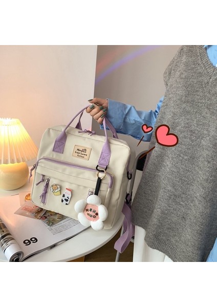 Vıp-Mavi Tarzı Aksesuarlarla Çiçek Su Geçirmez Okul Çantaları Kadın Işlevli Sırt Çantası Kadın Trendi Kawaool Sırt Çantaları Moda Sevimli Sınıf Bookbag Bayanlar (Yurt Dışından) modelleri