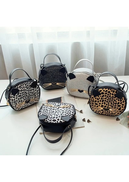 Leopar Beyaz1 Stili 2021 Kadın Çanta Moda Sevimli Kedi Küçük Çanta Kız Telefonu Bayan Çanta Leopar Messenger Omuz Crossbody Çanta Lüks Tasarımcı (Yurt Dışından) fiyatları