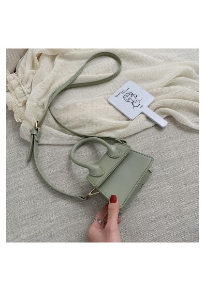 Beyaz Stil Mini Small Square Bag Fashion New Pu Leather Women's Handbag Crocodile Pattern Chain Shoulder Messenger Bags (Yurt Dışından)