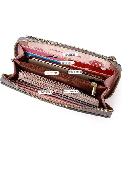 Kırmızı Stil Kadın Ekranı Dokunmatik Telefon Çantaları Bayanlar Crossbody Omuz Cüzdanı Cep Telefonu Için Pu Kart Sahibinin (Yurt Dışından) modelleri