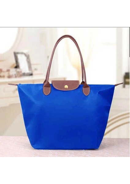 Mavi Stil L Beden 2021 Kadın Tote Omuz Çantası Moda Anne Alışveriş Çantası Çanta Oxford Kumaş Plaj Kadınlar Için Katlanır Saklama Torbaları (Yurt Dışından)