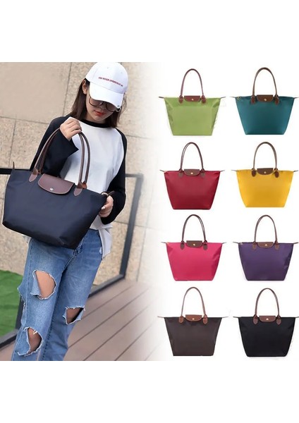 Mavi Stil L Beden 2021 Kadın Tote Omuz Çantası Moda Anne Alışveriş Çantası Çanta Oxford Kumaş Plaj Kadınlar Için Katlanır Saklama Torbaları (Yurt Dışından) fırsatları