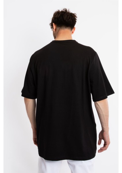 Oversize O-Yaka T-shirt Fmsuelto - Siyah fırsatları