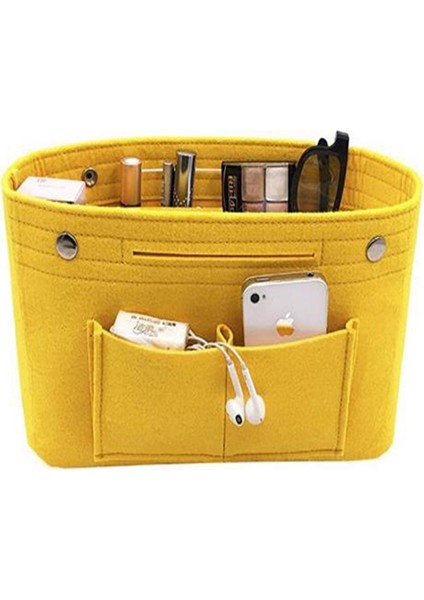 Gri 3 Tarzı Obag Keçe Kumaş Iç Çanta Kadın Moda Çanta Çok Cepler Depolama Kozmetik Organizatör Çantaları Bagaj Çantaları Aksesuarları (Yurt Dışından)