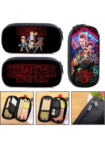 DQBBYABANCIBU09 Stili Stranger Things Kozmetik Çantası Kalem Çantaları Erkek Kız Okul Çantası Çocuk Kırtasiye Çantası Kadın Makyaj Çantası Çocuklar Kalem Kutusu (Yurt Dışından) fiyatları