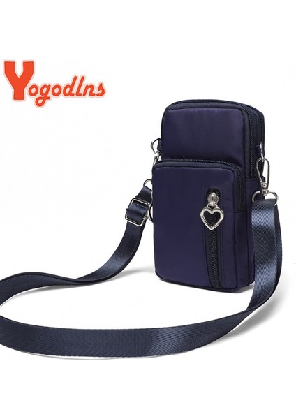 Gül Tarzı 9X5X18CM Yogodlns Kadınlar Için Crossbody Çanta Su Geçirmez Naylon Işlevli Rahat Küçük Çanta Cep Telefonu Kılıfı Crossbody Çanta Spor Çanta (Yurt Dışından) fiyatları