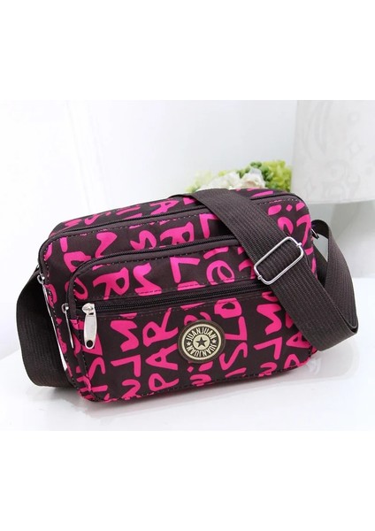 Color4 Stili 25CM 16CM 4cm Multi Layer Messenger Bag Wome New Korean Canvas Bag Middle Aged Woman Crossbody Mother Bag Nylon Oxford Shoudler Bag (Yurt Dışından)