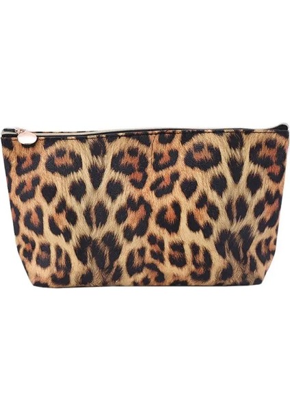 Seyahat Kozmetik Çantası Leopar Baskılı Desen Makyaj Çantası Kılıfı Tuvalet Düzenleyici LX9F (Yurt Dışından) modelleri