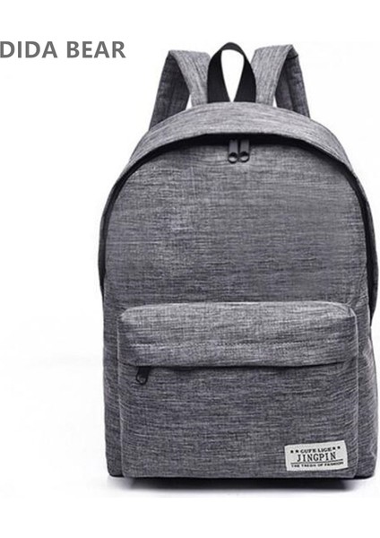 Kırmızı Stil 30X40X16CM Dıda Bear Tuval Erkek Kadın Sırt Çantaları Genç Erkek Kız Seyahat Için Büyük Okul Çantaları Laptop Sırt Çantası Mochila Sırt Çantası Gri (Yurt Dışından) fiyatları